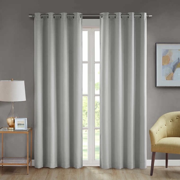 Beautyrest Black Luxurious Magnetic Closure Window Curtain, 2-Pack - Picture 11 of 13